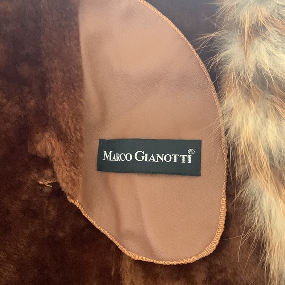 Genuine shearling Italian coat with  size m - Picture 4 of 5